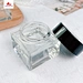 Square Honey storage bottle 90ml 180ml jam food glass jar Sauce Honey glass jar Double plastic lid