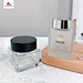 Square Honey storage bottle 90ml 180ml jam food glass jar Sauce Honey glass jar Double plastic lid